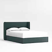 Classic Laurel Green Wood 2-Drawer Kids Nightstand