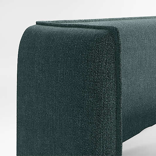 Noa Shelter Jungle Green Upholstered Kids Headboard