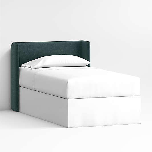 Noa Shelter Jungle Green Upholstered Kids Headboard