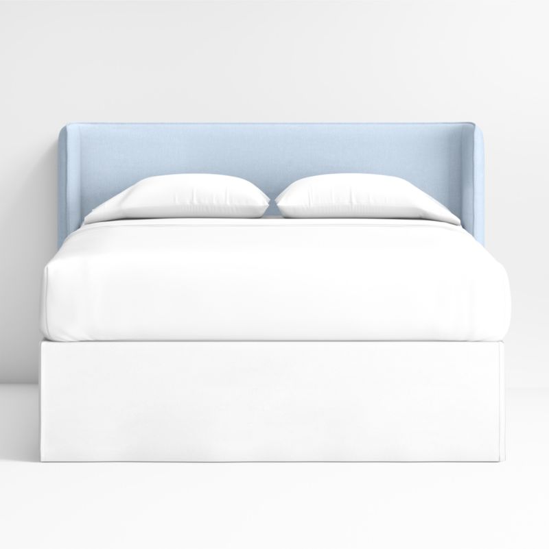 Noa Shelter Light Blue Upholstered Kids Full Headboard - image 3 of 5