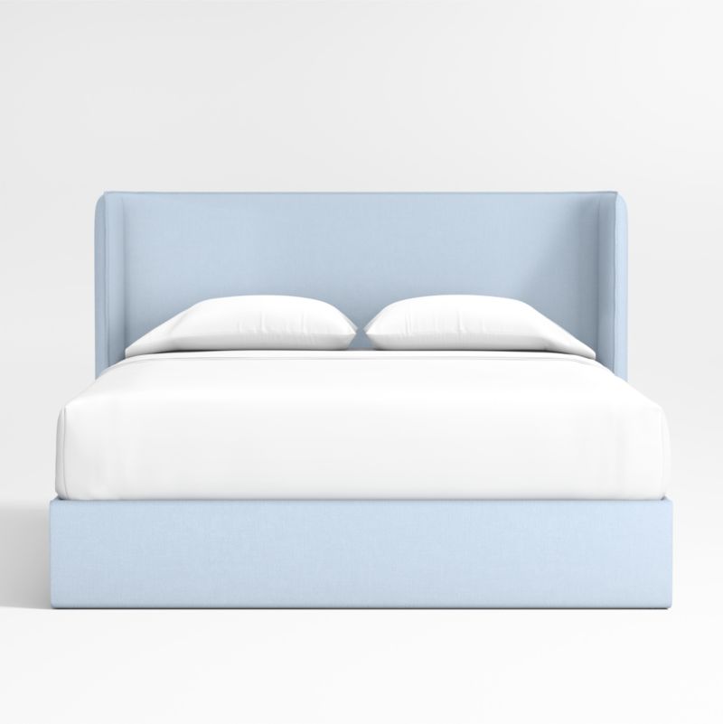 Noa Shelter Light Blue Upholstered Kids Full Storage Bed - image 3 of 6