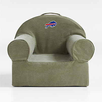 Buffalo Bills Large Cyprus Green Organic Cotton Kids Lounge Nod Chair
