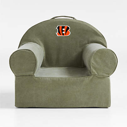 NFL Cincinnati Bengals Large Cyprus Green Organic Cotton Kids Lounge Nod Chair