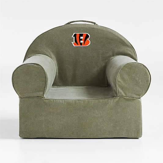 NFL Cincinnati Bengals Large Cyprus Green Organic Cotton Kids Lounge Nod Chair