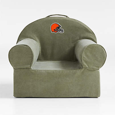 NFL Cleveland Browns Large Cyprus Green Organic Cotton Kids Lounge Nod Chair