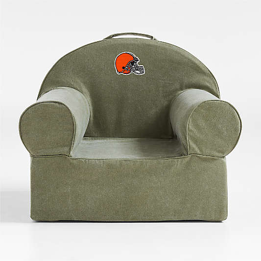 NFL Cleveland Browns Large Cyprus Green Organic Cotton Kids Lounge Nod Chair