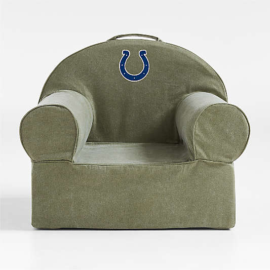 NFL Indianapolis Colts Large Cyprus Green Organic Cotton Kids Lounge Nod Chair