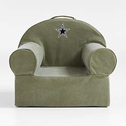 NFL Dallas Cowboys Large Cyprus Green Organic Cotton Kids Lounge Nod Chair