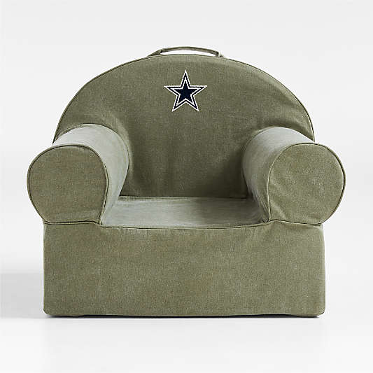 NFL Dallas Cowboys Large Cyprus Green Organic Cotton Kids Lounge Nod Chair