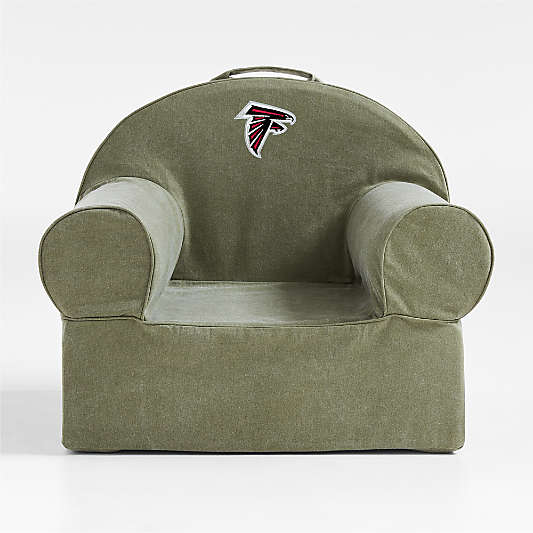 NFL Atlanta Falcons Large Cyprus Green Organic Cotton Kids Lounge Nod Chair