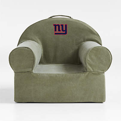 NFL New York Giants Large Cyprus Green Organic Cotton Kids Lounge Nod Chair