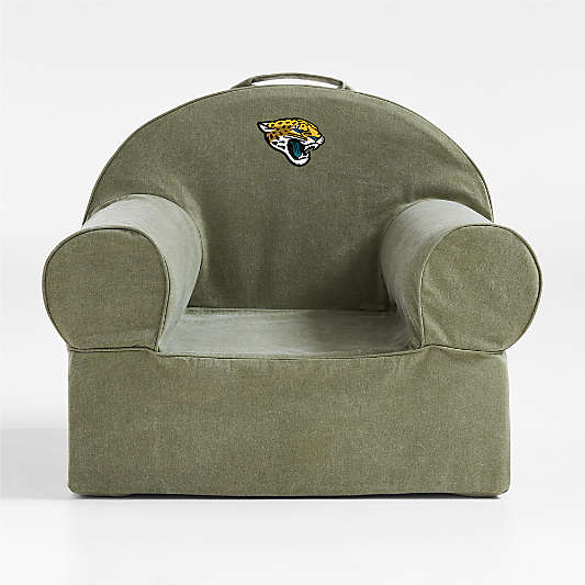 NFL Jacksonville Jaguars Large Cyprus Green Organic Cotton Kids Lounge Nod Chair