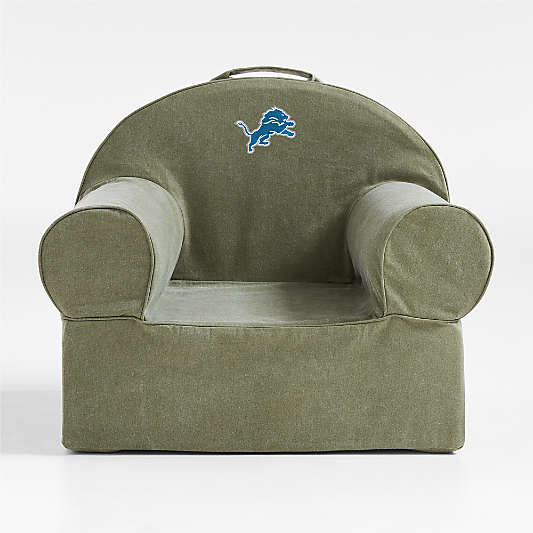 NFL Detroit Lions Large Cyprus Green Organic Cotton Kids Lounge Nod Chair
