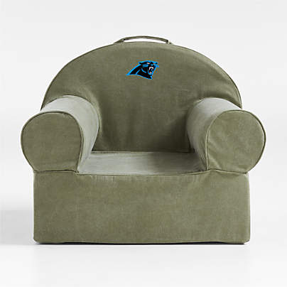 NFL Carolina Panthers Large Cyprus Green Organic Cotton Kids Lounge Nod Chair
