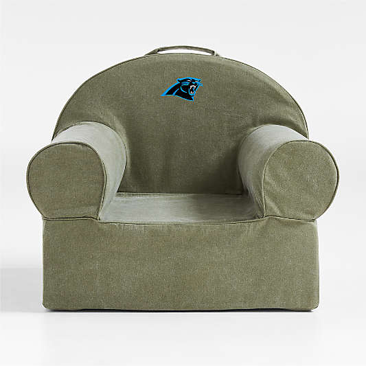 NFL Carolina Panthers Large Cyprus Green Organic Cotton Kids Lounge Nod Chair