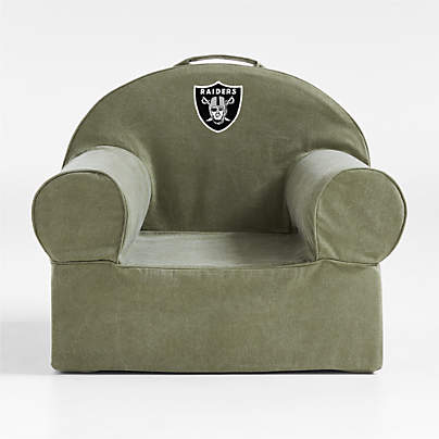 NFL Las Vegas Raiders Large Cyprus Green Organic Cotton Kids Lounge Nod Chair