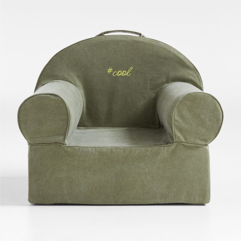 Large Cyprus Green Kids Lounge Nod Chair Cover - image 0 of 6