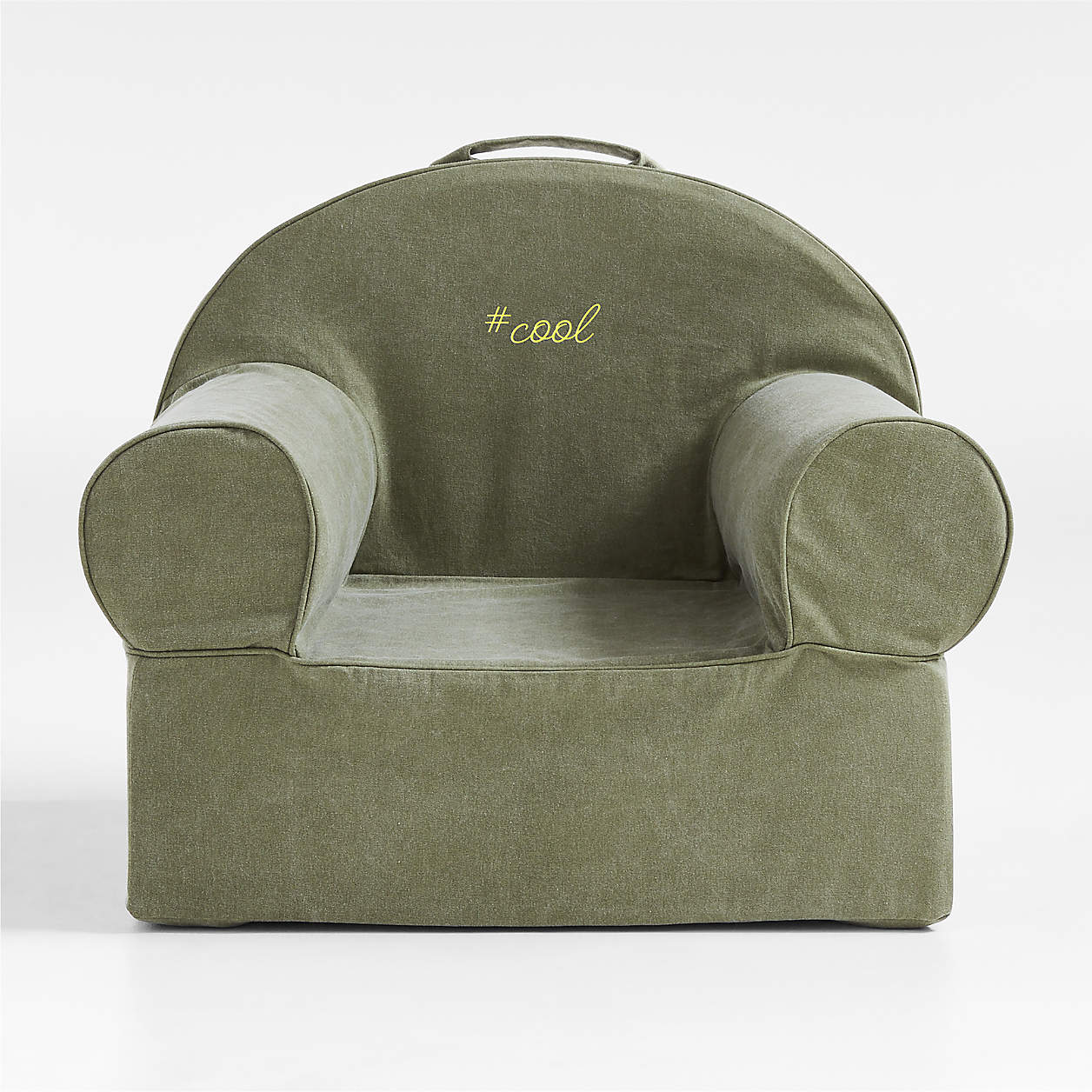 Large Cyprus Green Kids Lounge Nod Chair + Reviews Crate & Kids
