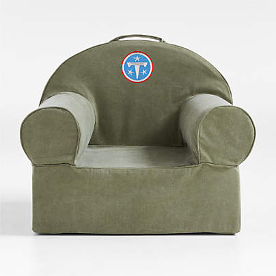 NFL Tennessee Titans Large Cyprus Green Organic Cotton Kids Lounge Nod Chair