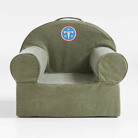 NFL Tennessee Titans Large Cyprus Green Organic Cotton Kids Lounge Nod Chair