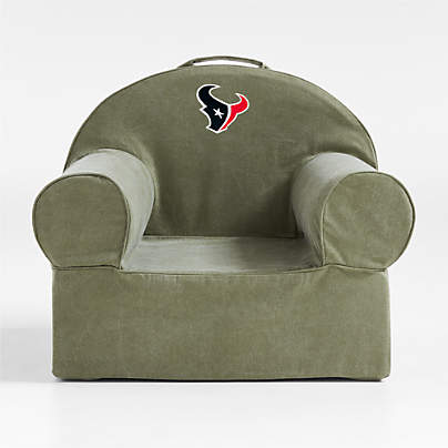 NFL Houston Texans Large Cyprus Green Organic Cotton Kids Lounge Nod Chair