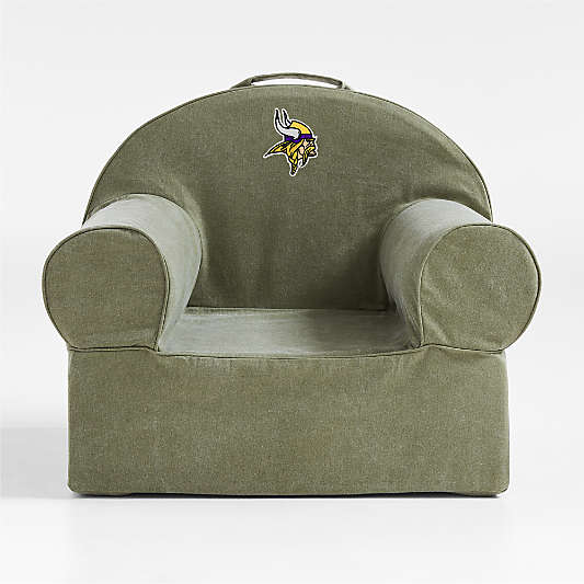 NFL Minnesota Vikings Large Cyprus Green Organic Cotton Kids Lounge Nod Chair