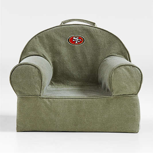 NFL San Francisco 49ers Small Cyprus Green Organic Cotton Kids Lounge Nod Chair