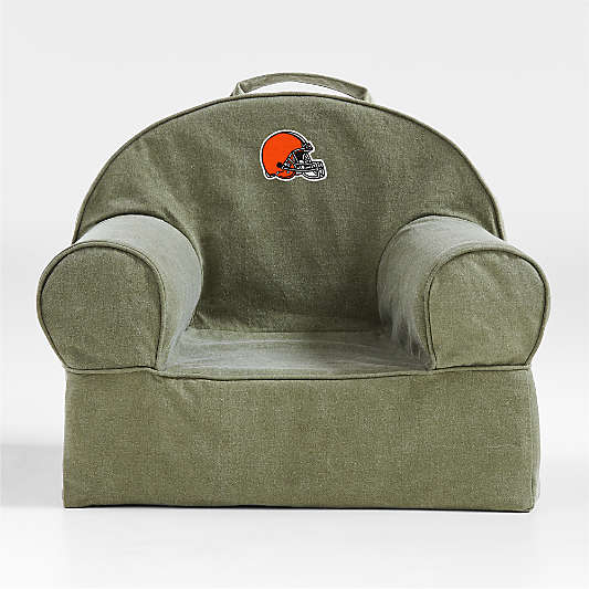 NFL Cleveland Browns Small Cyprus Green Organic Cotton Kids Lounge Nod Chair