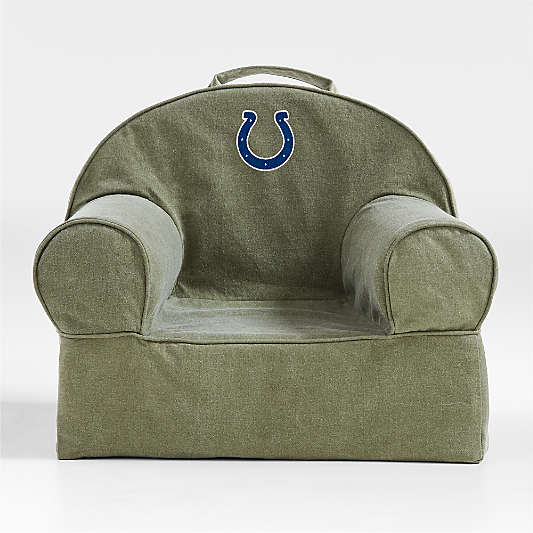NFL Indianapolis Colts Small Cyprus Green Organic Cotton Kids Lounge Nod Chair