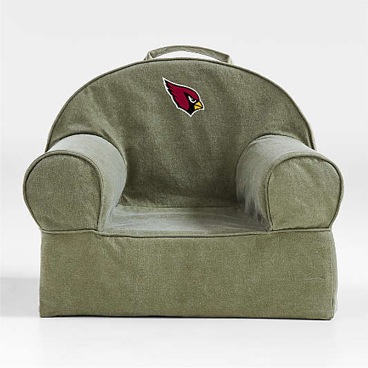NFL Arizona Cardinals Small Cyprus Green Organic Cotton Kids Lounge Nod Chair