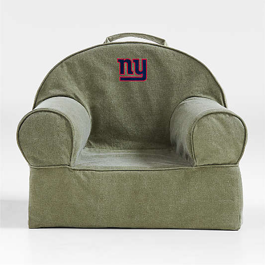 NFL New York Giants Small Cyprus Green Organic Cotton Kids Lounge Nod Chair