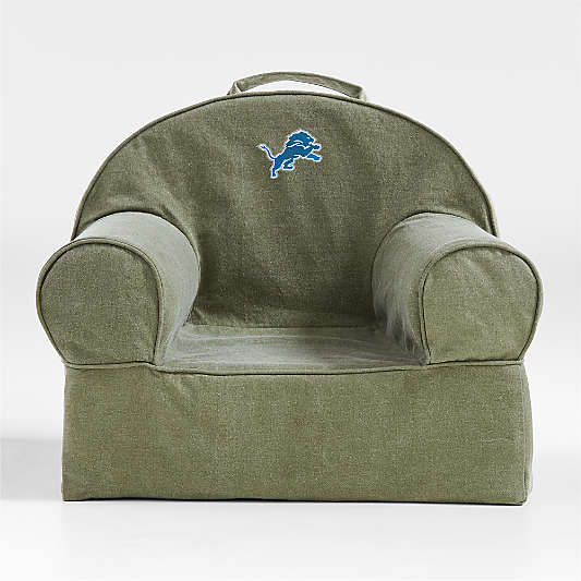 NFL Detroit Lions Small Cyprus Green Organic Cotton Kids Lounge Nod Chair