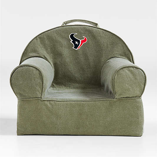 NFL Houston Texans Small Cyprus Green Organic Cotton Kids Lounge Nod Chair
