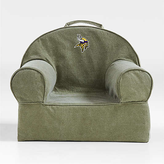NFL Minnesota Vikings Small Cyprus Green Organic Cotton Kids Lounge Nod Chair