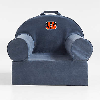 NFL Cincinnati Bengals Large Deep Indigo Organic Cotton Kids Lounge Nod Chair