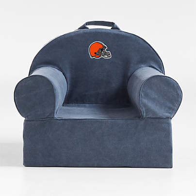 NFL Cleveland Browns Large Deep Indigo Organic Cotton Kids Lounge Nod Chair