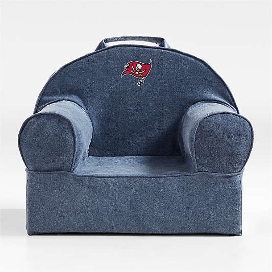 NFL Tampa Bay Buccaneers Small Deep Indigo Organic Cotton Kids Lounge Nod Chair