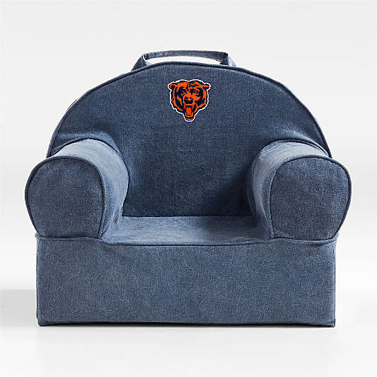 NFL Chicago Bears Small Deep Indigo Organic Cotton Kids Lounge Nod Chair