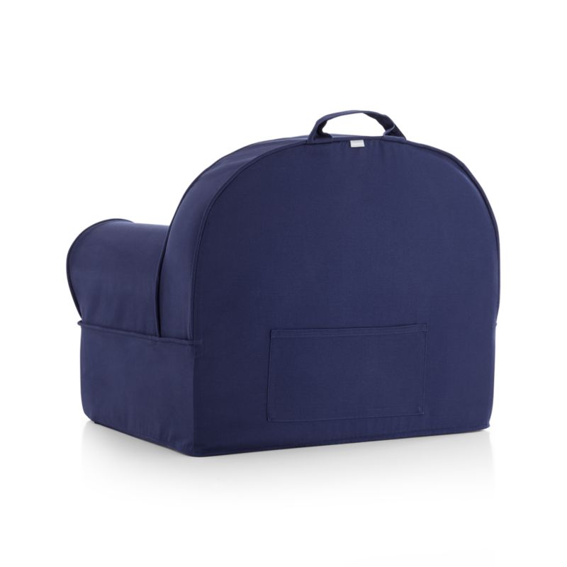 Large Navy Personalized Kids Lounge Nod Chair Reviews Crate Kids Canada