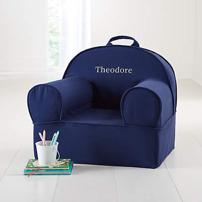 large navy chair