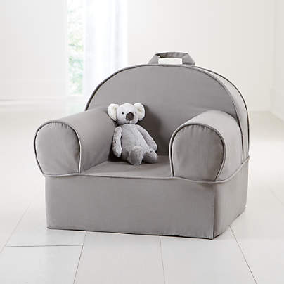 Large Grey Kids Lounge Nod Chair Cover