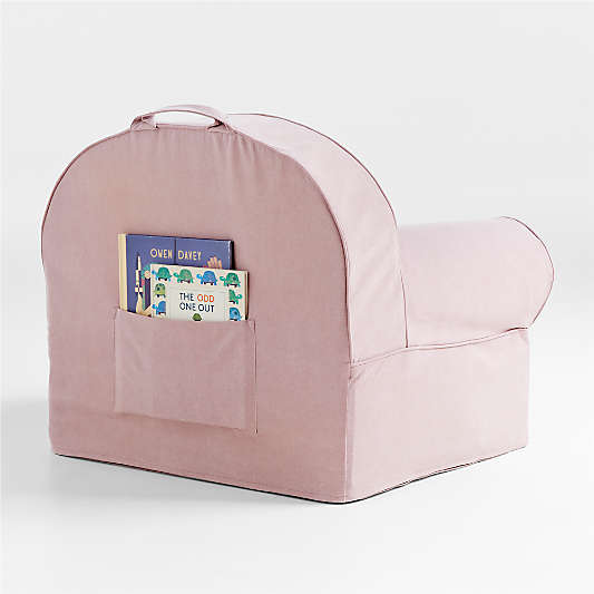 Large Lilac Mauve Organic Cotton Kids Lounge Nod Chair