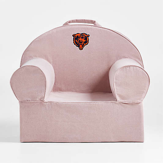 NFL Chicago Bears Large Lilac Mauve Organic Cotton Kids Lounge Nod Chair