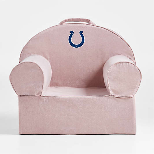 NFL Indianapolis Colts Large Lilac Mauve Organic Cotton Kids Lounge Nod Chair