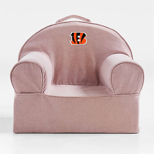 NFL Cincinnati Bengals Small Lilac Mauve Organic Cotton Kids Lounge Nod Chair