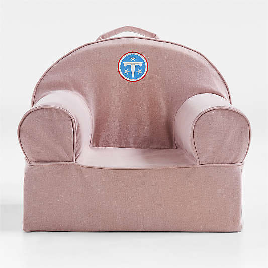 NFL Tennessee Titans Small Lilac Mauve Organic Cotton Kids Lounge Nod Chair