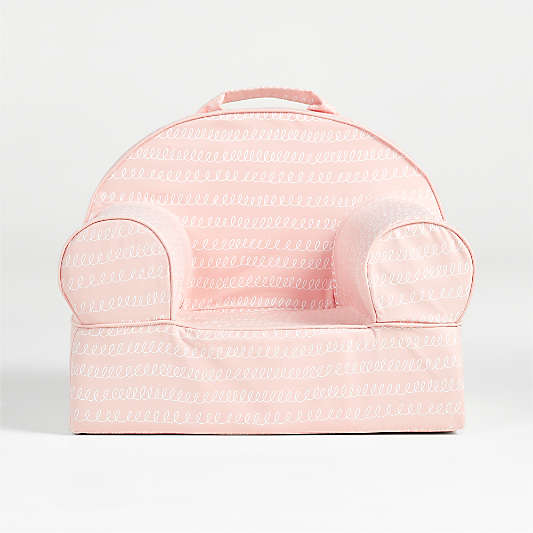 Small Pink Loop Nod Chair