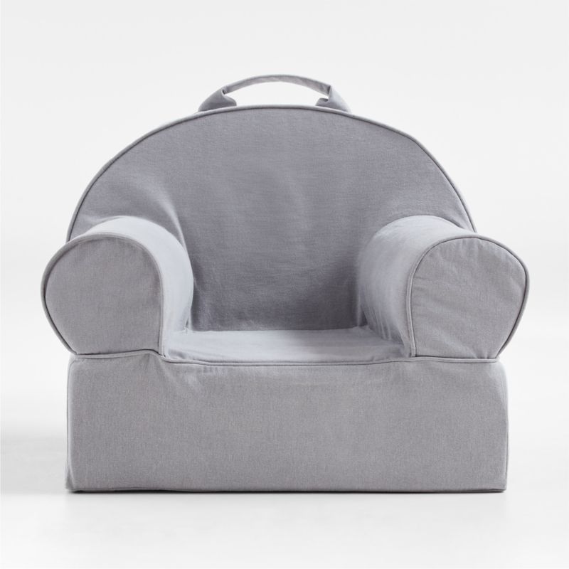 Small Pewter Grey Kids Lounge Nod Chair - image 5 of 8