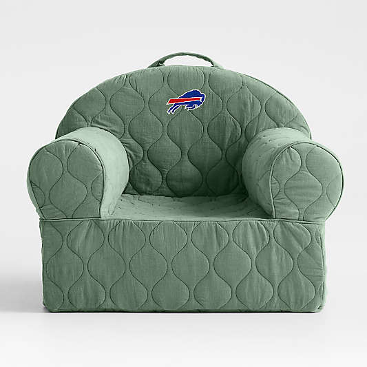 NFL Buffalo Bills Large Iceberg Green Quilted Cotton Corduroy Kids Lounge Nod Chair