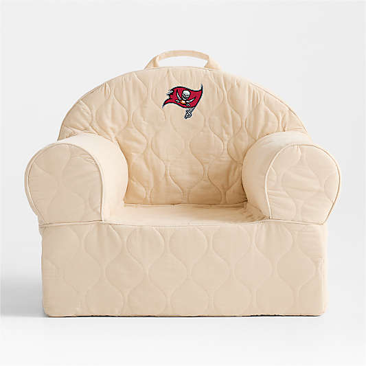 NFL Tampa Bay Buccaneers Large Oatmeal Quilted Cotton Corduroy Kids Lounge Nod Chair